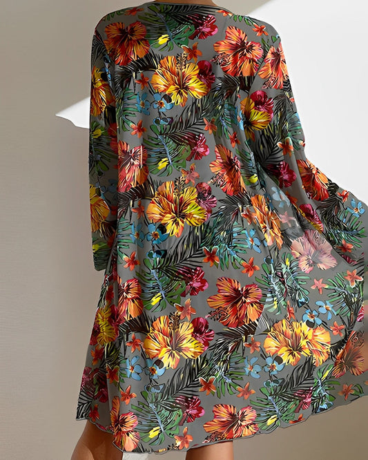 Image of Women's High Waisted Bikini Set with Cover-Up