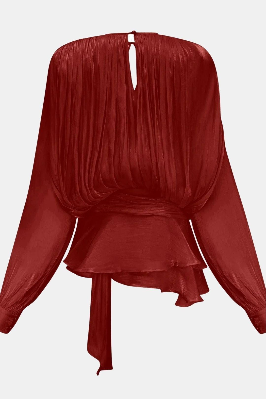 Image of Women's Long Sleeve Tie Neck Mini Dress