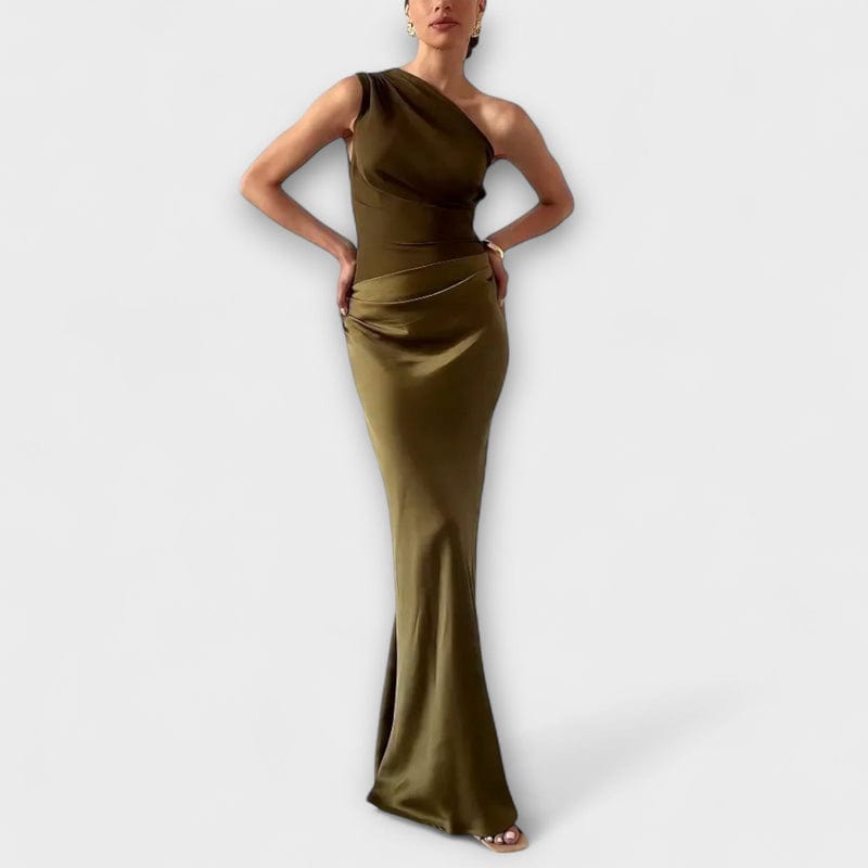 Image of Women's One-Shoulder Evening Maxi Dress