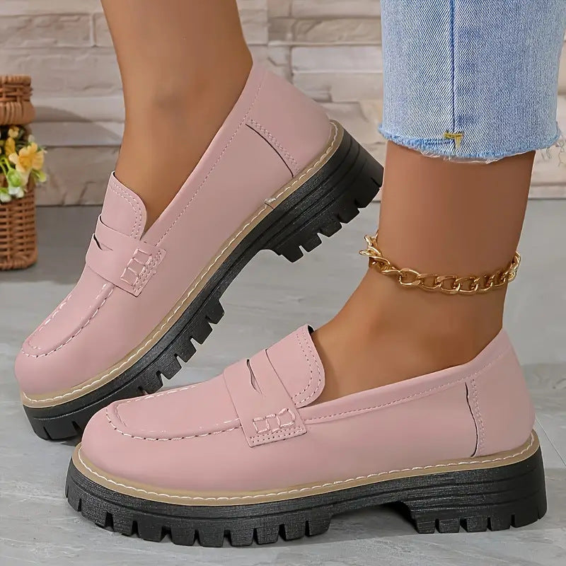 Image of Women's Platform Lug Sole Loafers