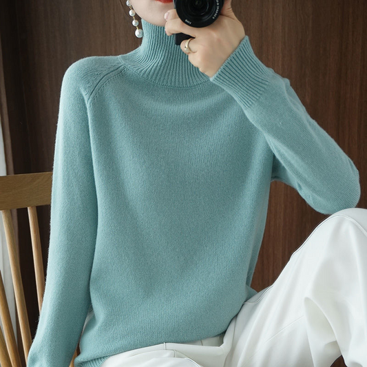 Image of Women's Turtleneck Fitted Sweater