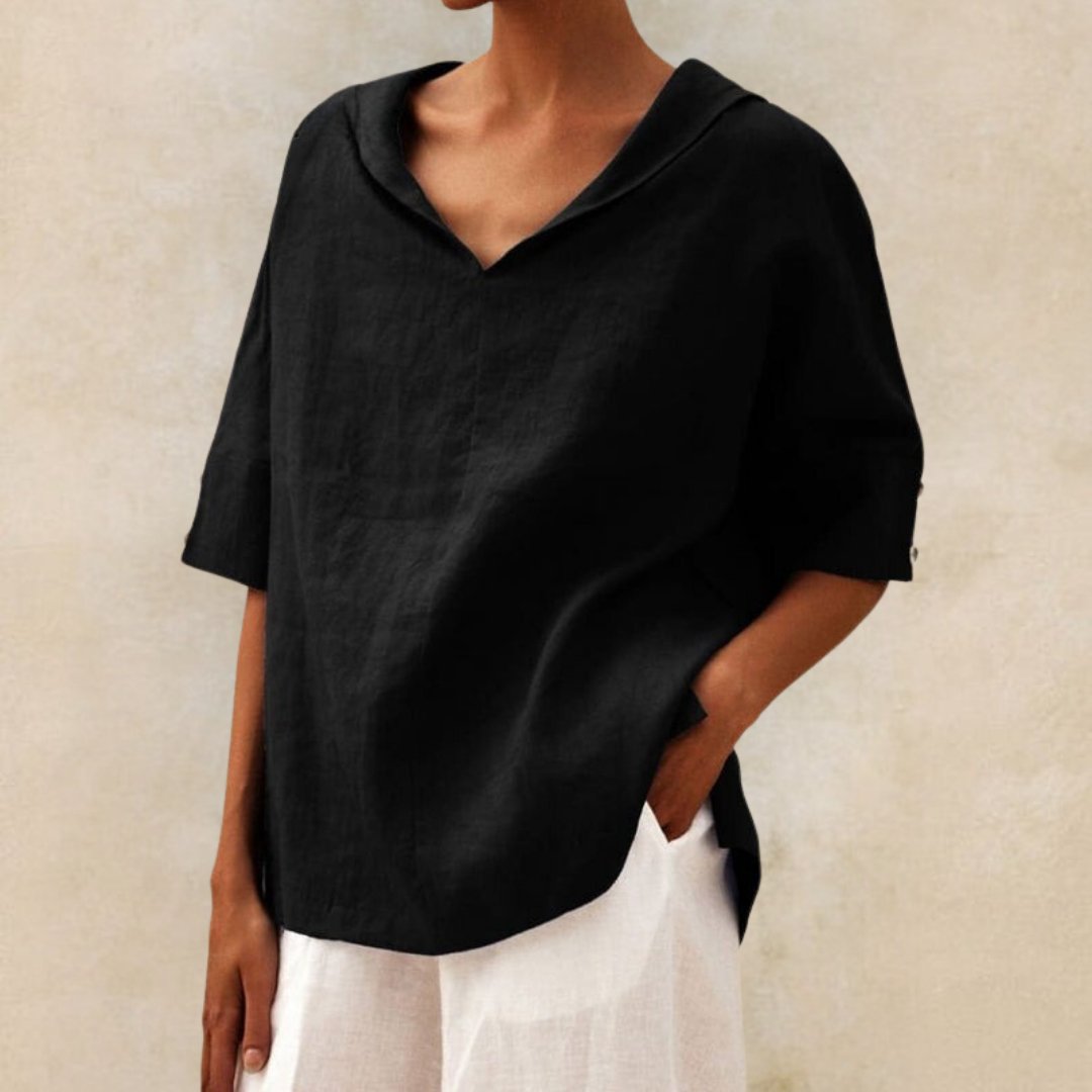 Image of Women's V-Neck Oversized Shirt