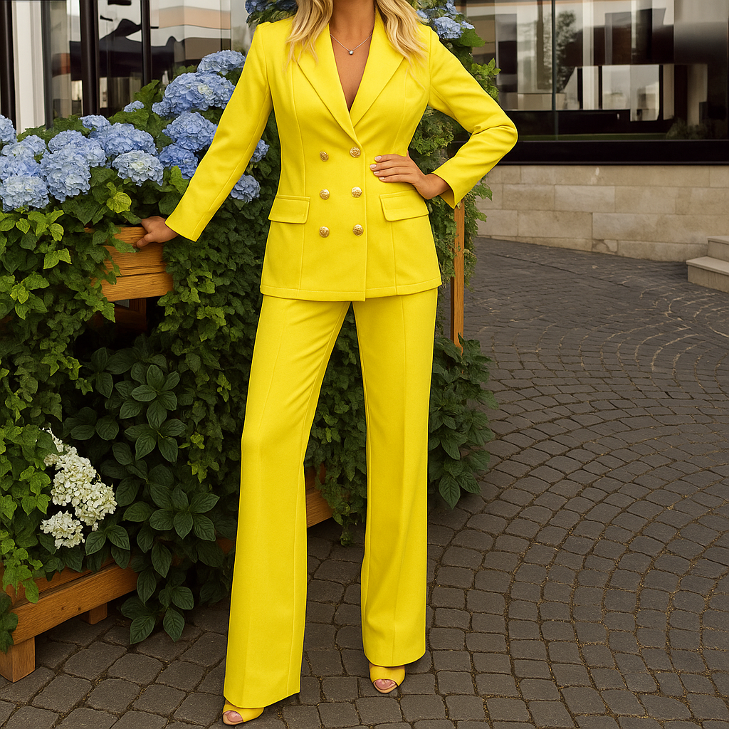 Image of Women's V-Neck Pant Set