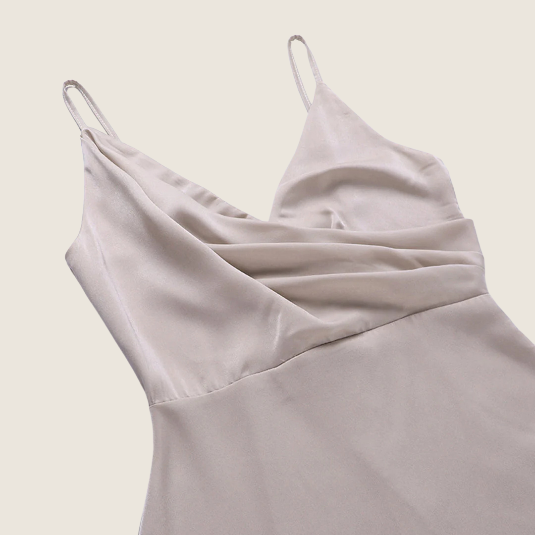 Image of Women's V-Neck Slip Midi Dress