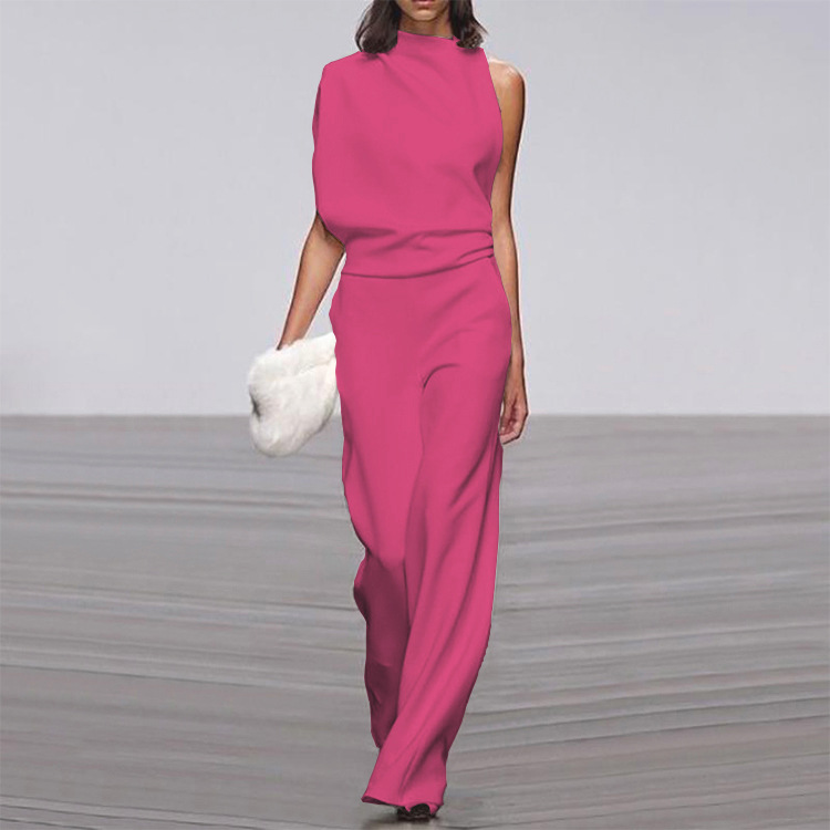Image of Women's Wide Leg Sleeveless Pant Set