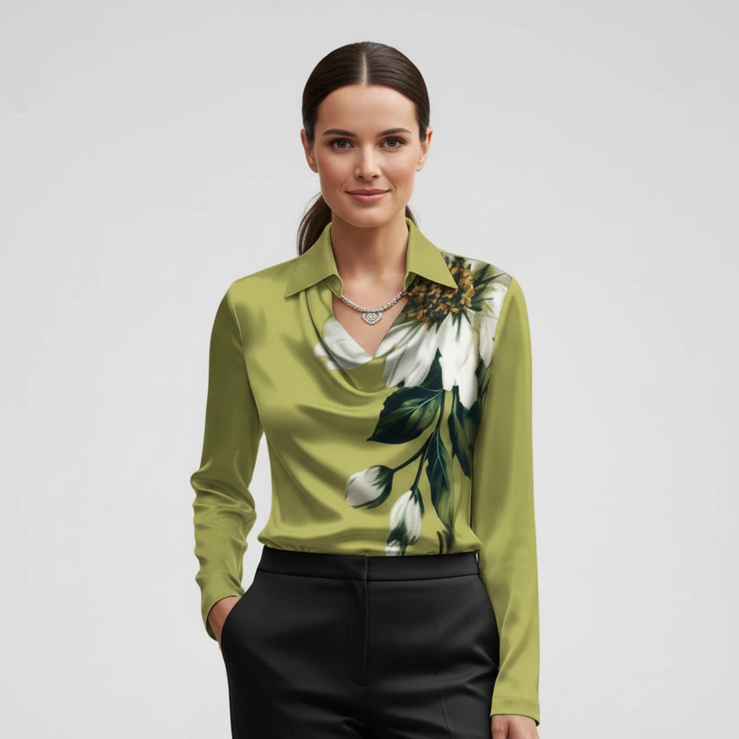 Women's Cowl Neck Blouse image
