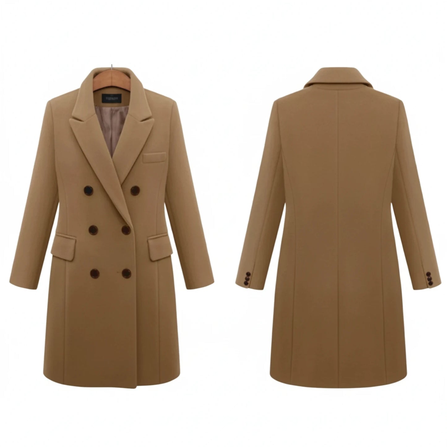 Women's Warm Double-Breasted Winter Coat