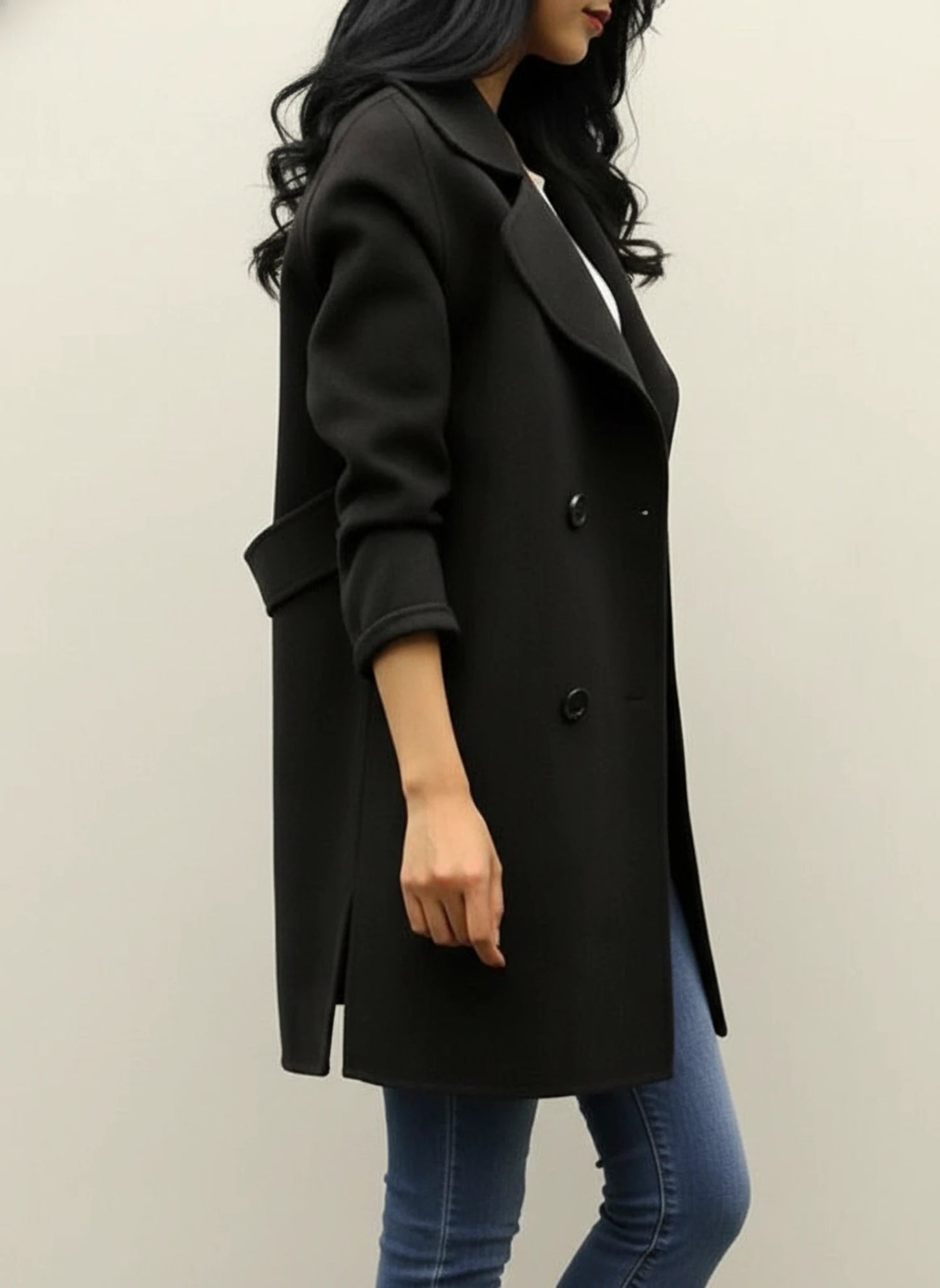 Women's Stylish Double-Breasted Coat