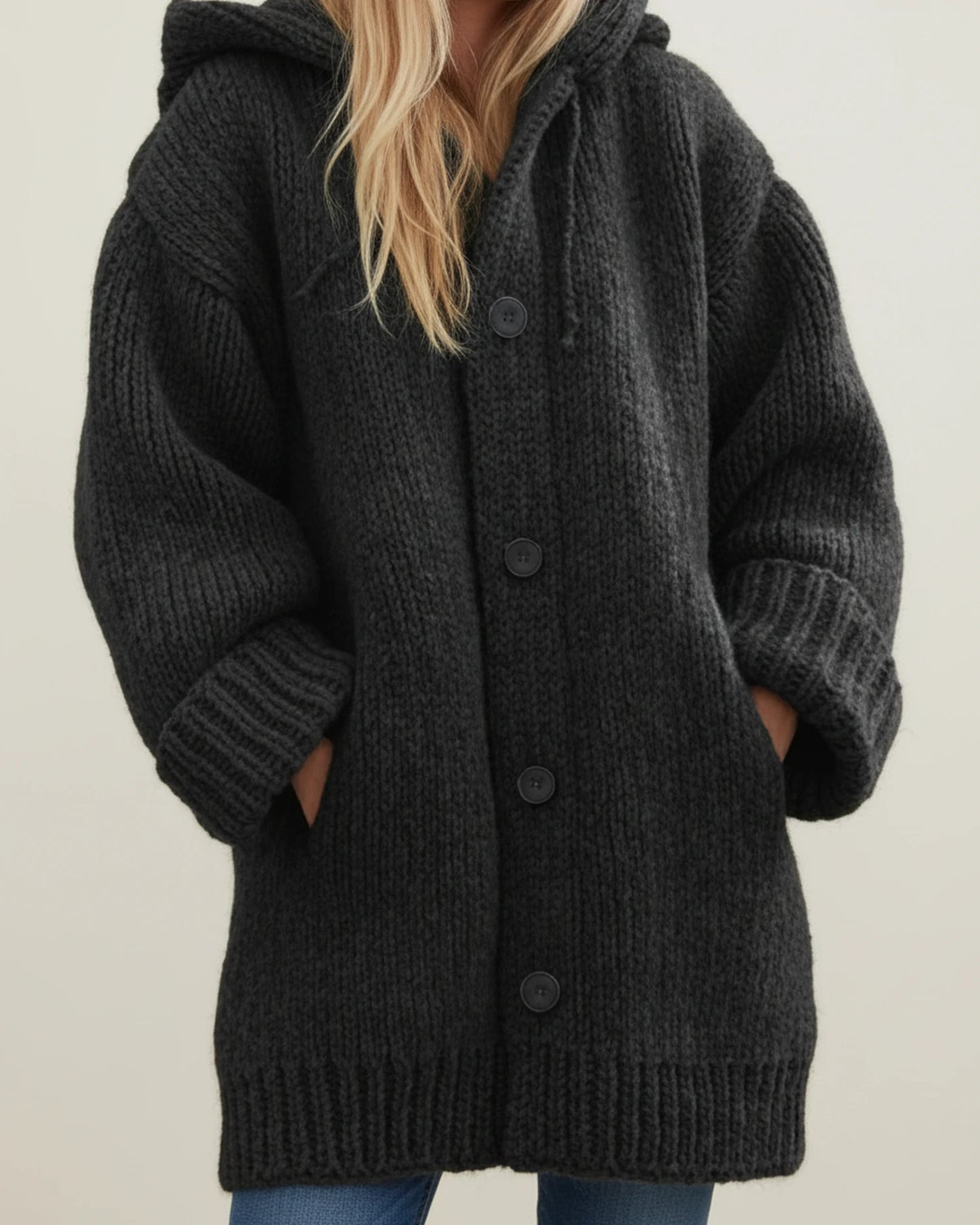 Women's Hooded Warm Winter Cardigan Jacket