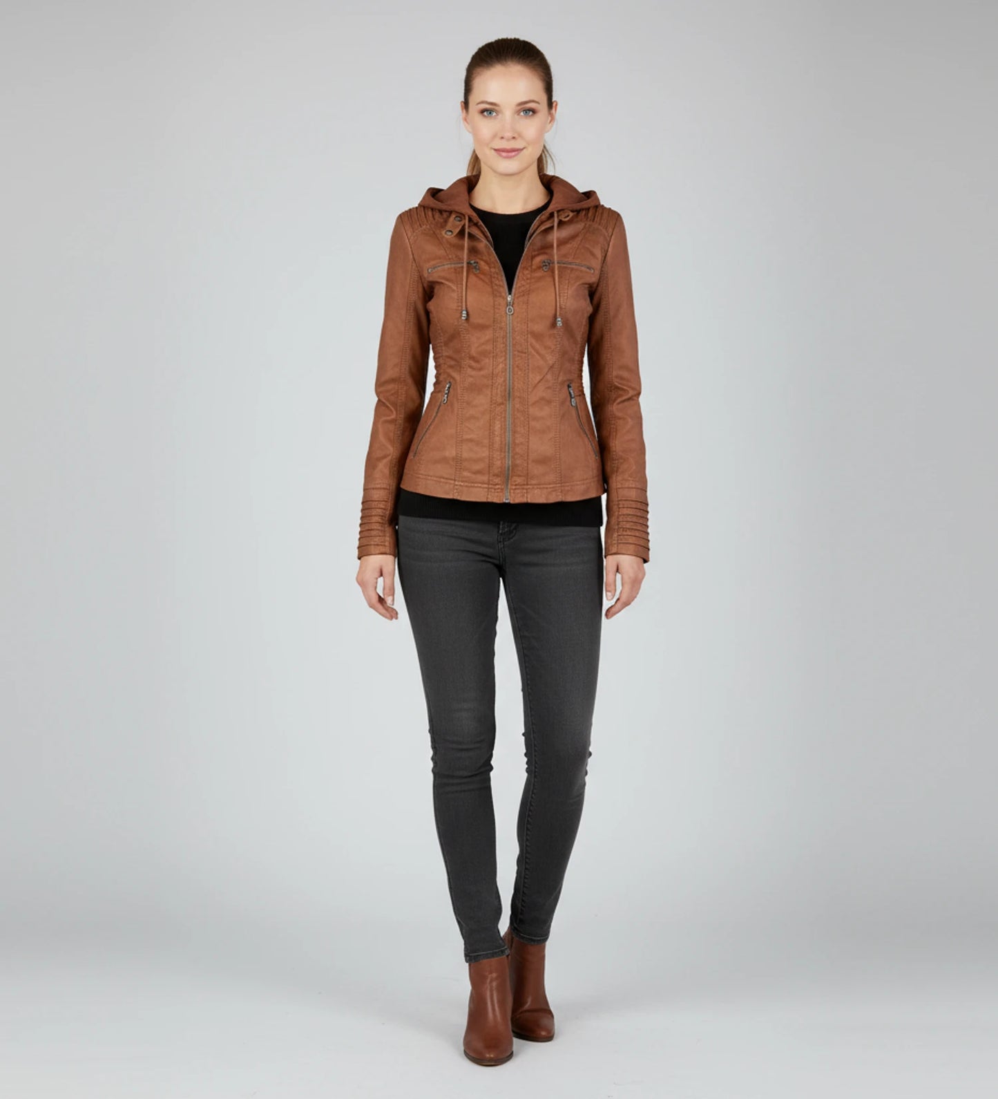 Women's Hooded Fitted Jacket image