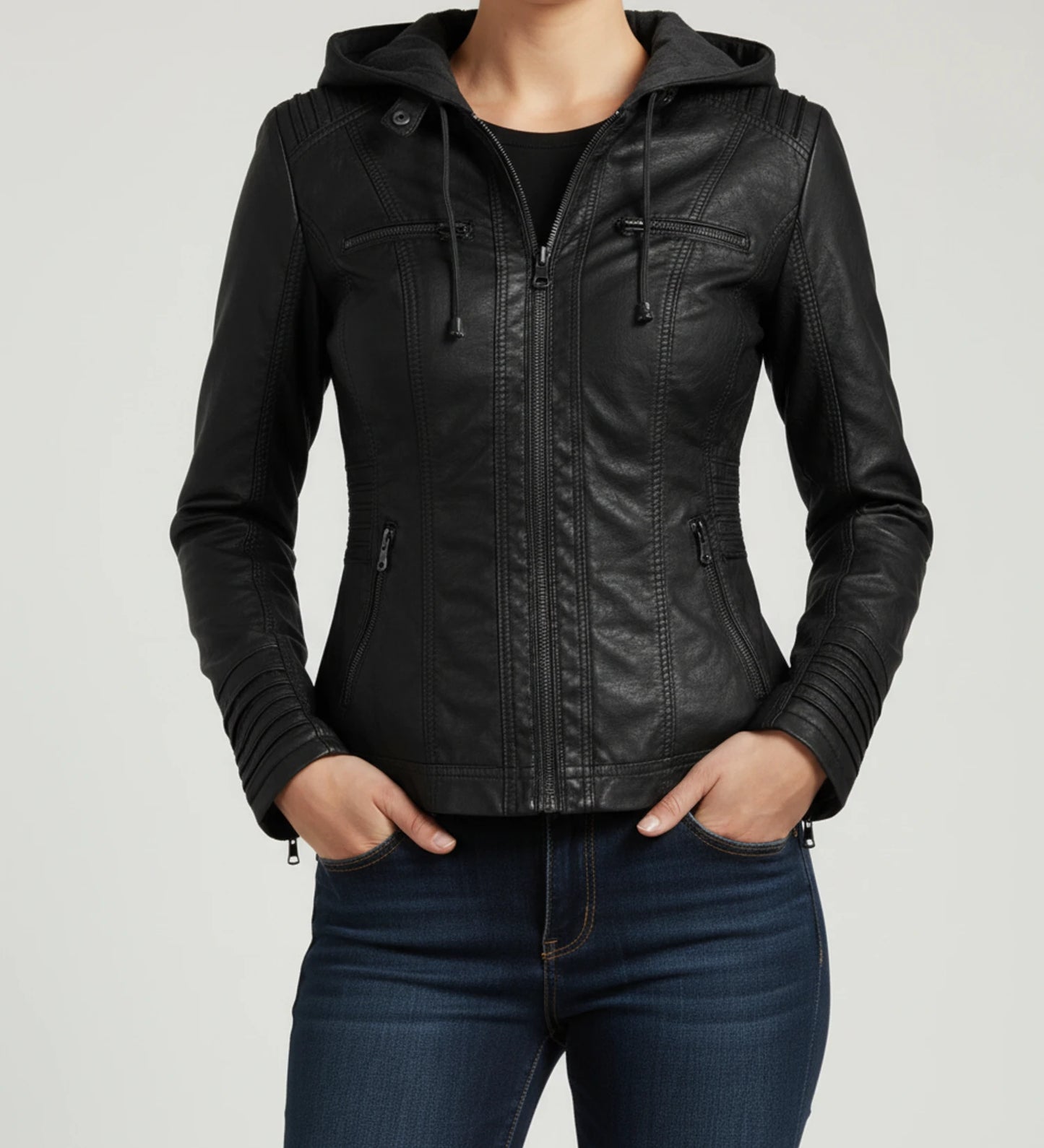 Women's Hooded Fitted Jacket image
