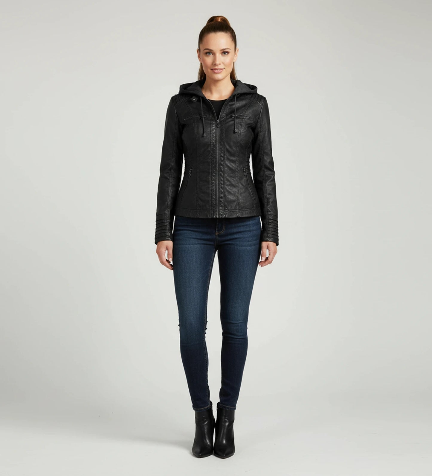 Women's Hooded Fitted Jacket image