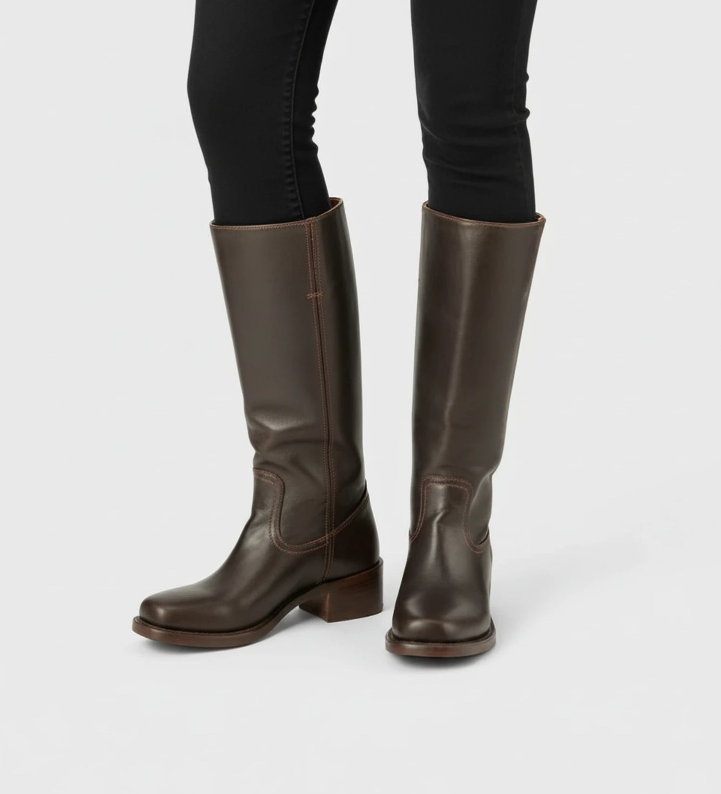 Women's Knee High Block Heel Boots image