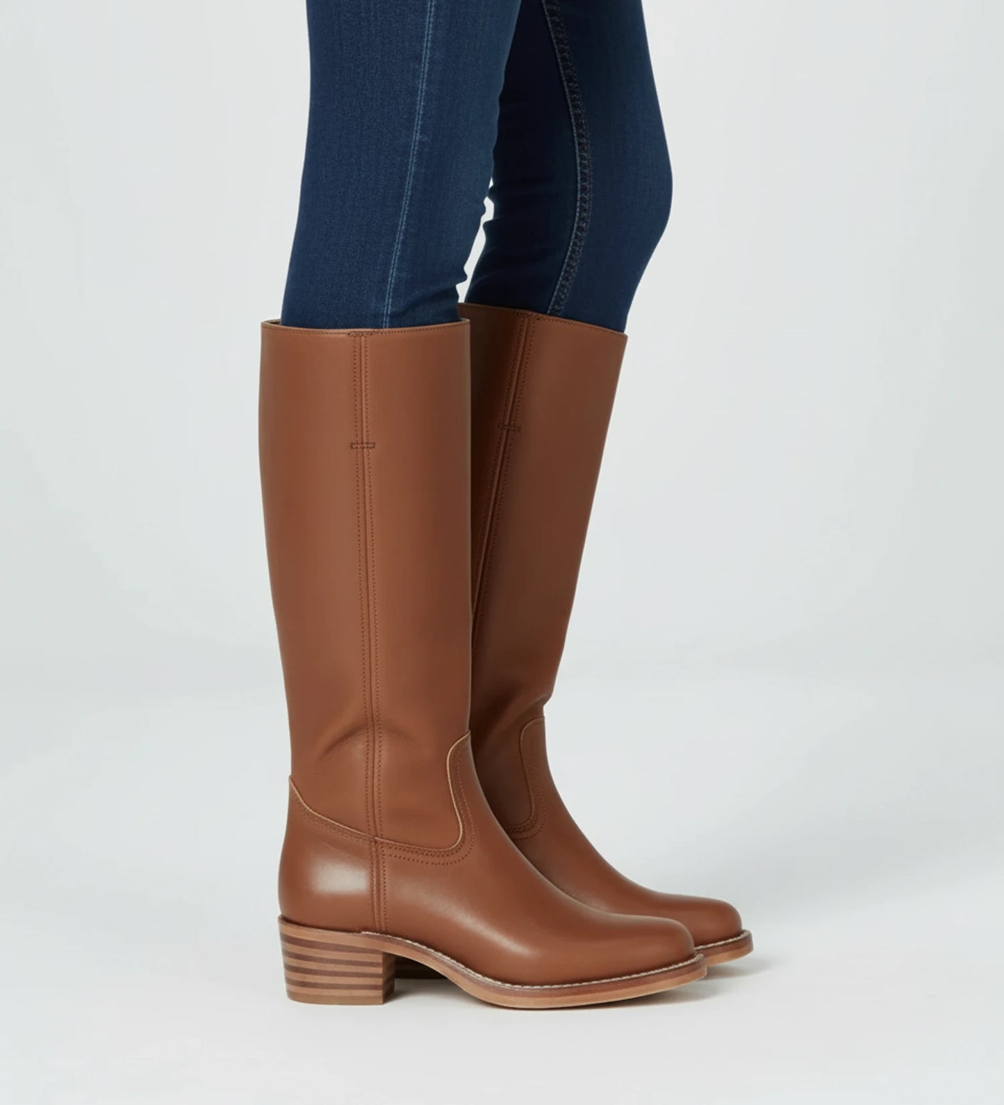 Women's Knee High Block Heel Boots image