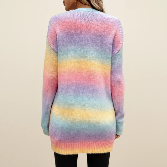 Women's Open-Front Long Cardigan Sweater