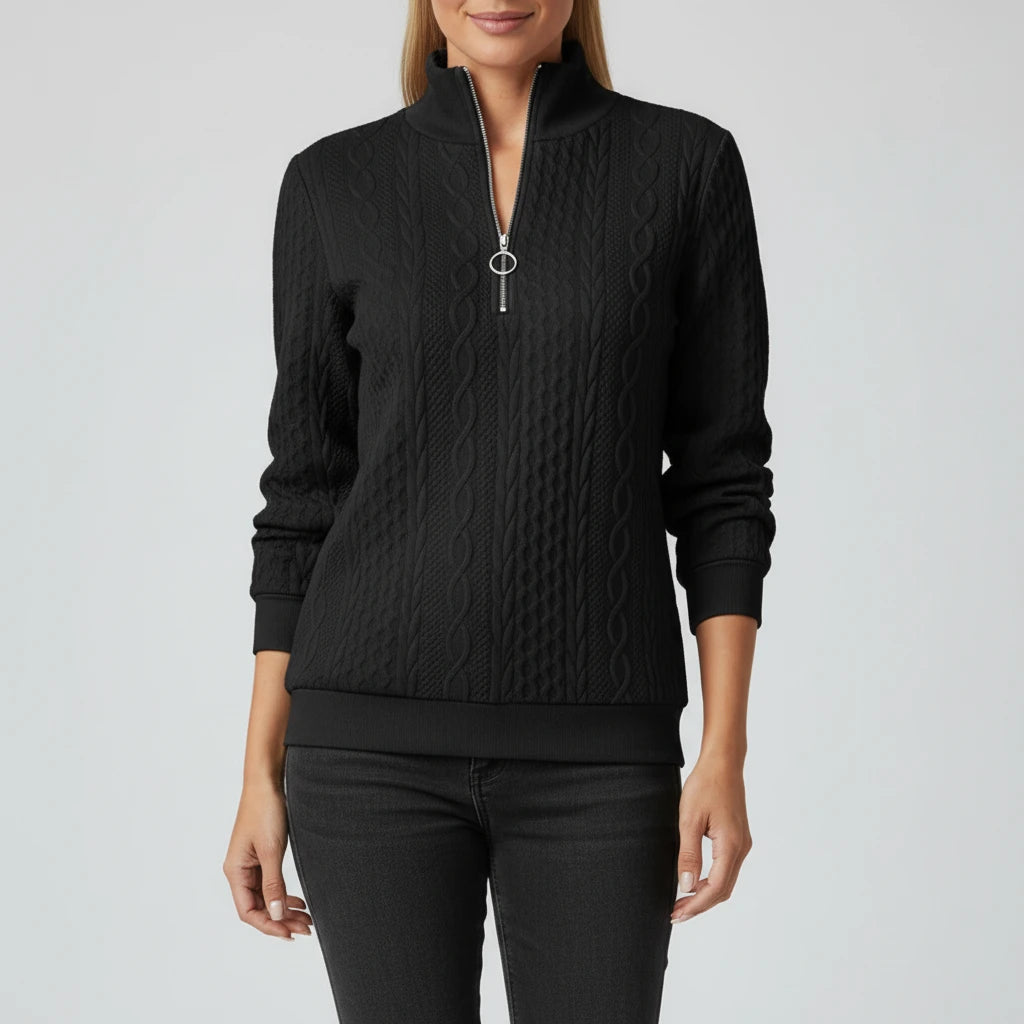 Women's Quarter Zip Sweater