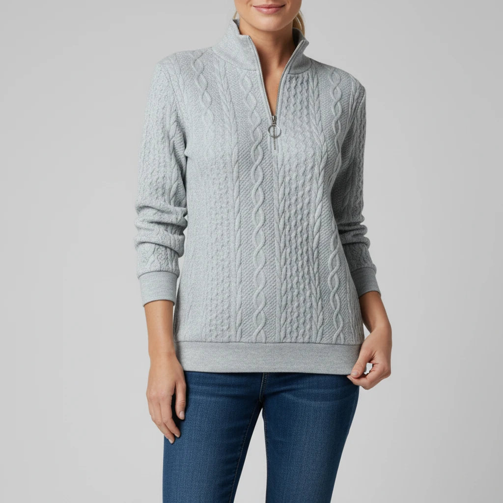 Women's Quarter Zip Sweater