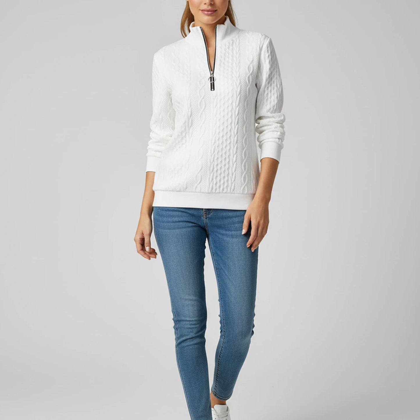 Women's Quarter Zip Sweater