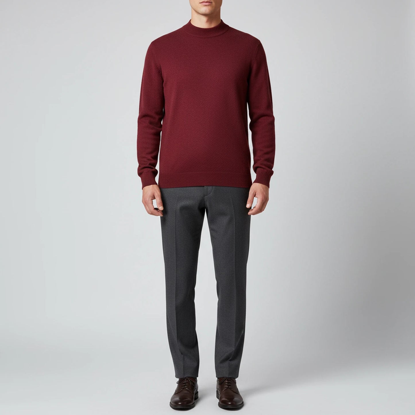 Men's Mock Neck Sweater