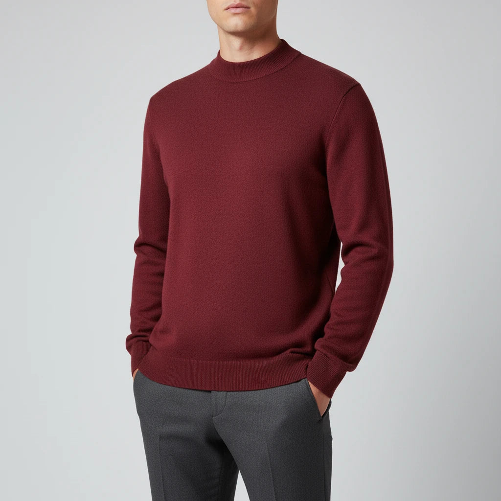 Men's Mock Neck Sweater