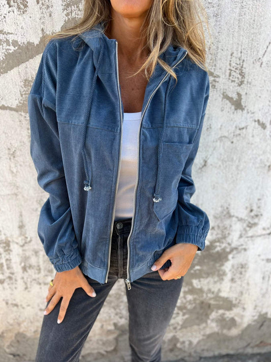 Women's Hooded Casual Jacket - Image 1