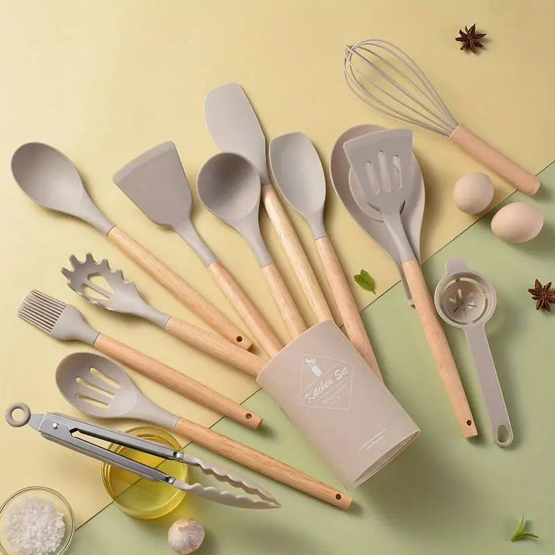14-Piece Silicone Kitchen Utensil Set
