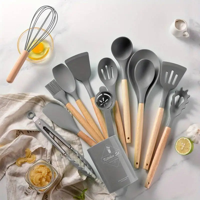14-Piece Silicone Kitchen Utensil Set