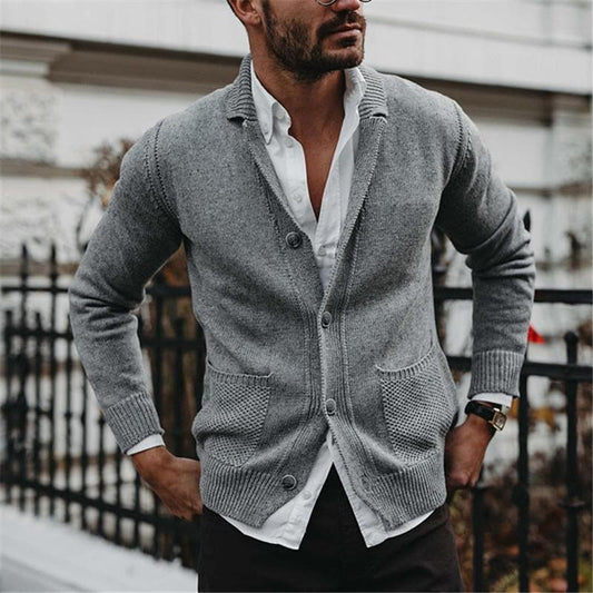 Men's Button-Down Cardigan - Image 1