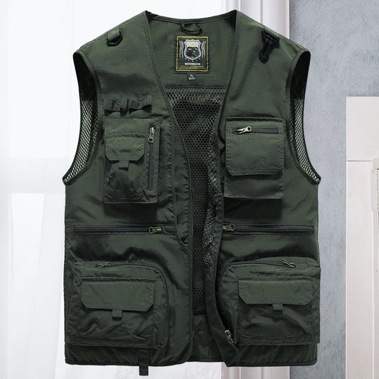Men's Multi-Pocket Utility Vest - Image 1