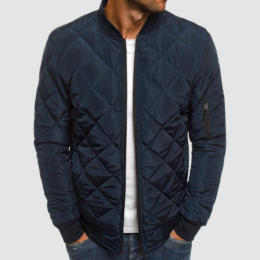 Men's Quilted Bomber Jacket - Image 1