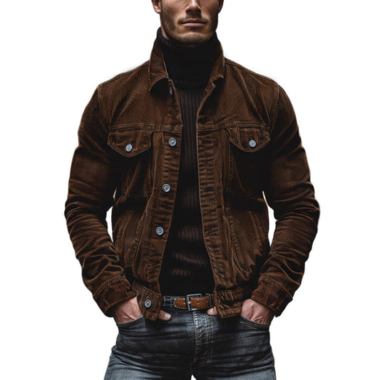 Men's Button-Down Corduroy Jacket - Image 1