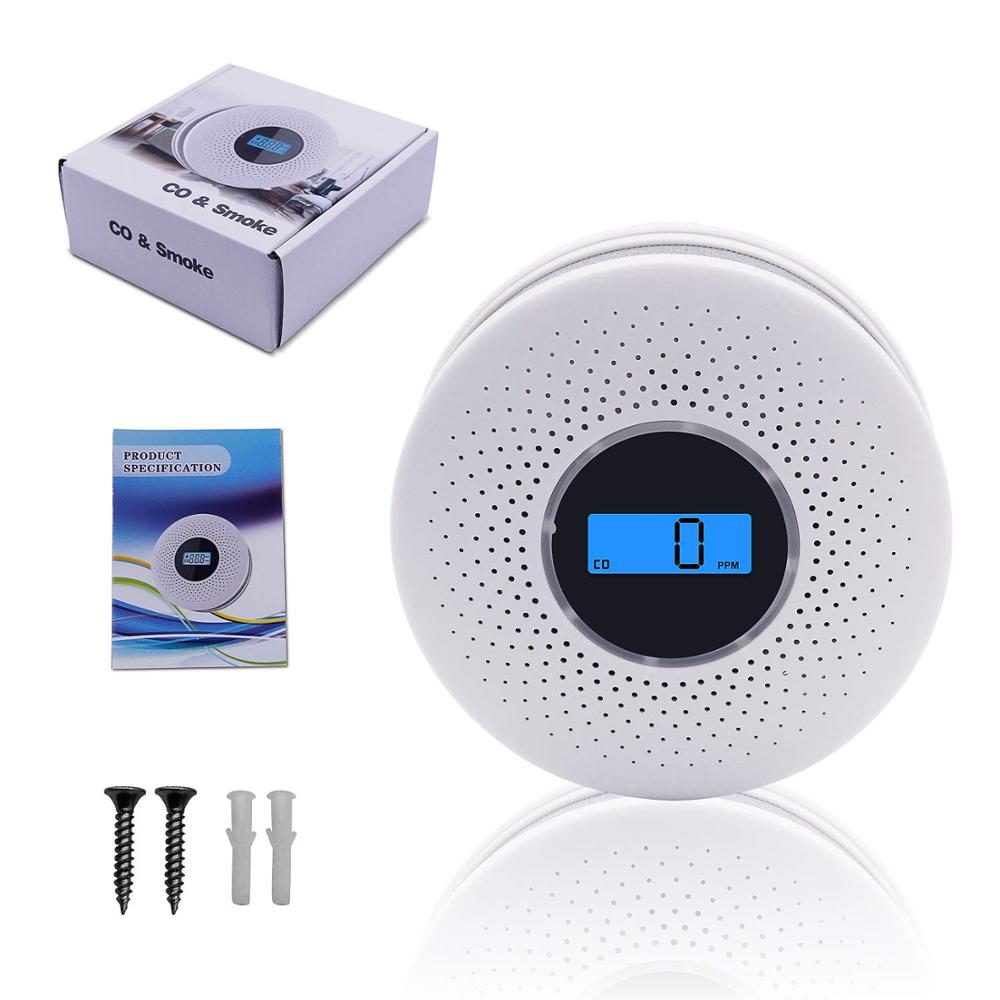 2-in-1 Carbon Monoxide & Smoke Detector Combo for Home Safety