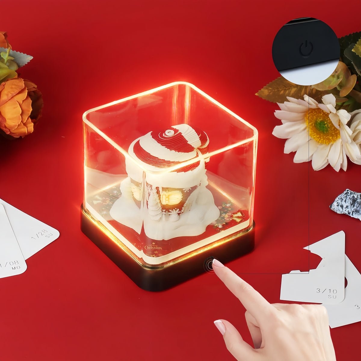 2026 Magic Calendar – Santa Hat with Lights