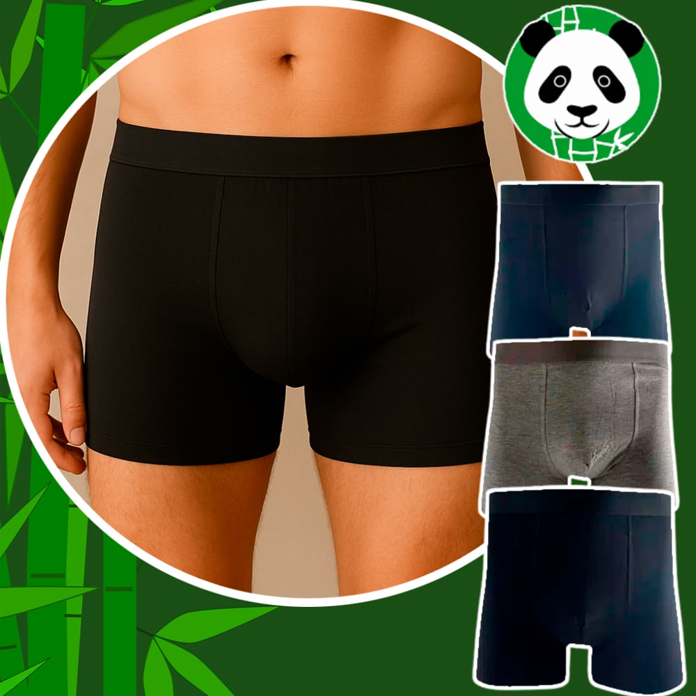 3 Pack Bamboo Boxers for Men – Soft & Breathable Underwear