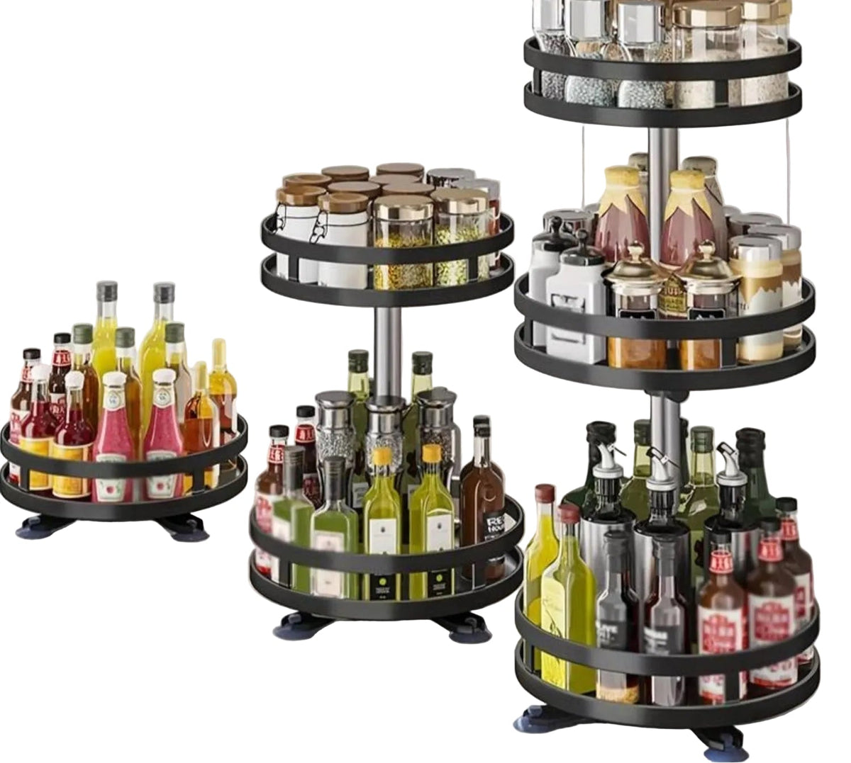 360° Rotating Storage Rack for an Organized Home