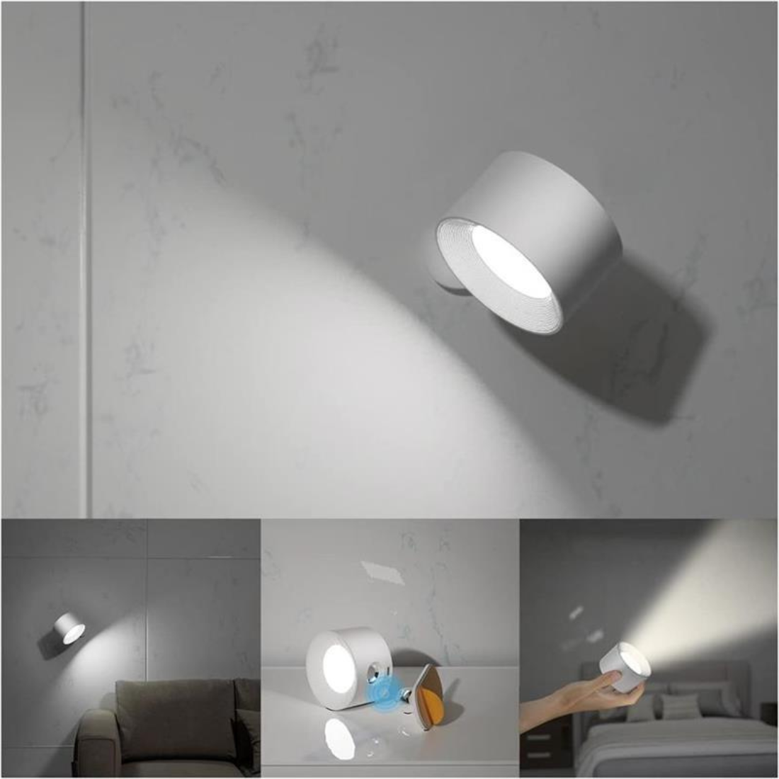 360° Wireless Wall Lamp with USB Charging