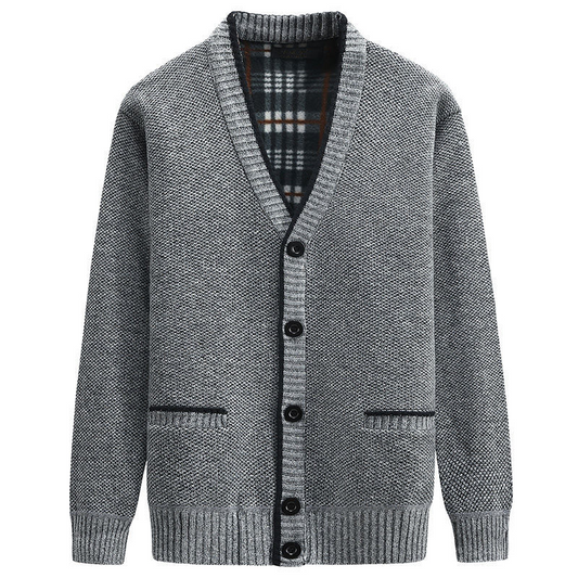 Men's Button-Front Knit Cardigan - Image 1
