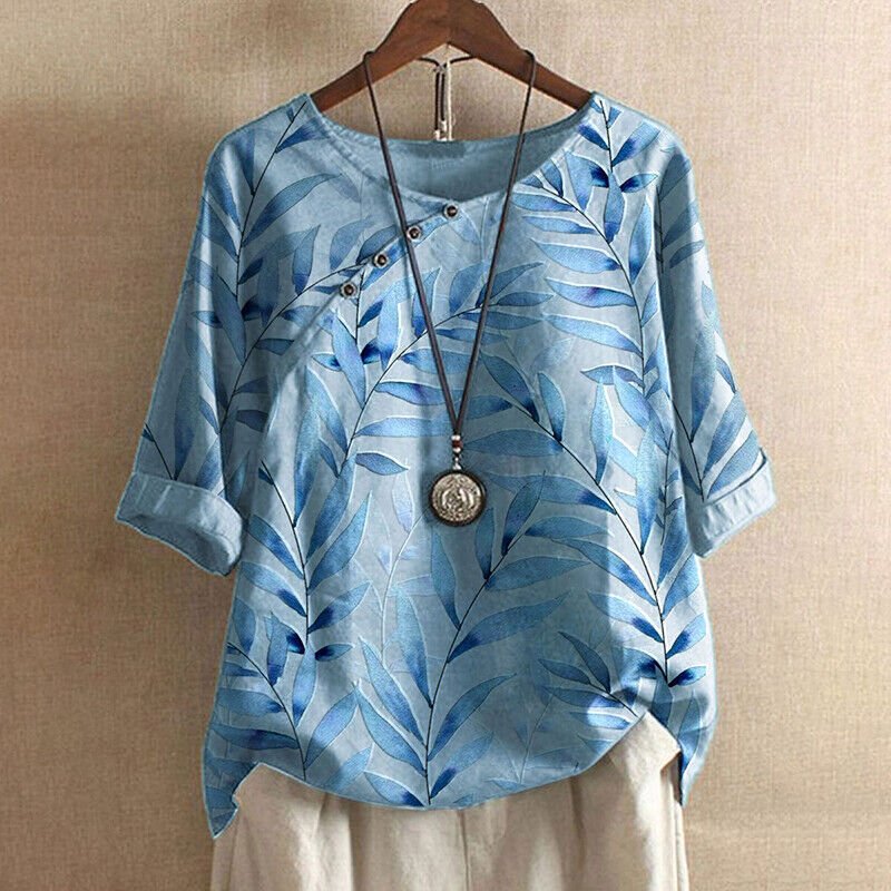Image of Women's Floral 3/4 Sleeve Blouse