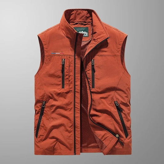 Men's Zip Up Casual Vest - Image 1