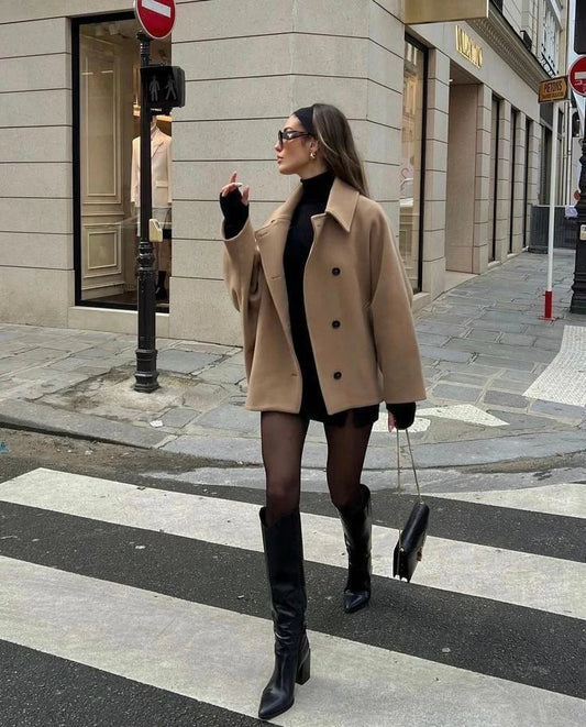 Women's Oversized Short Coat - Image 1