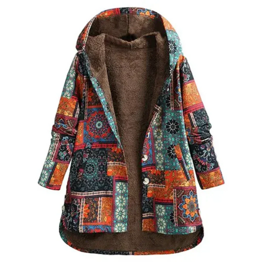 Women's Printed Hooded Jacket - Image 1