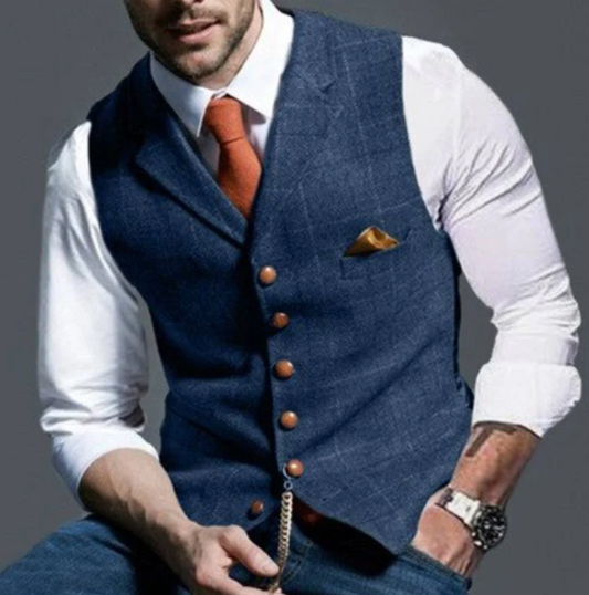 Men's Slim-Fit Dress Vest - Image 1