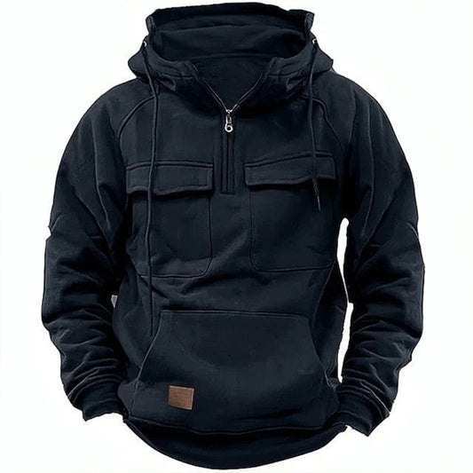 Men's Half-Zip Pullover Hoodie - Image 1