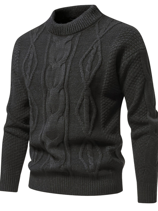 Men's Cable Knit Sweater - Image 1