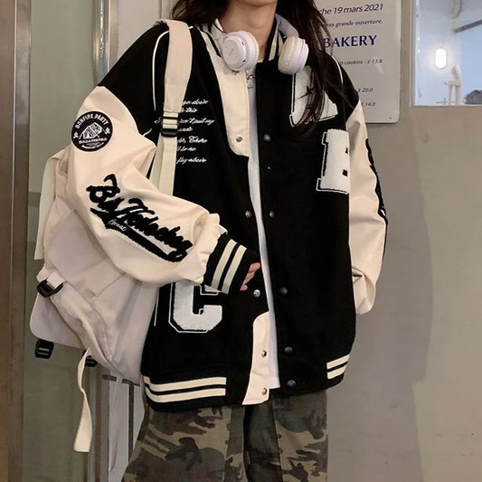Women's Oversized Varsity Jacket - Image 1