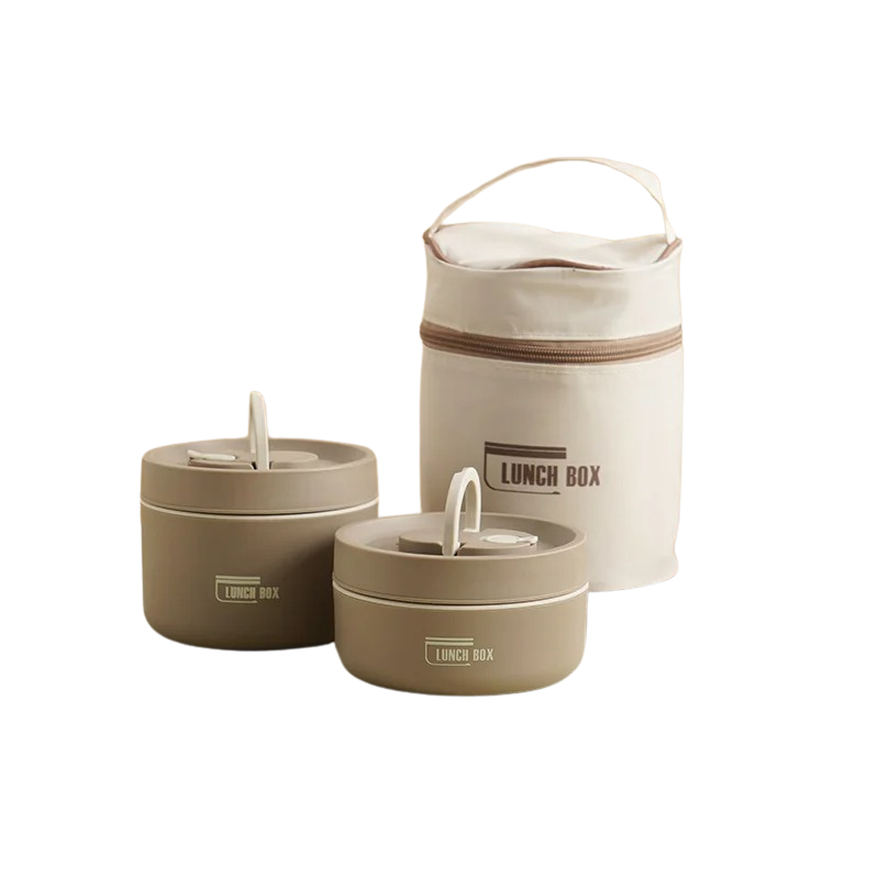 Stainless Steel Lunch Box Set | Leakproof & Stackable | Keeps Meals Warm