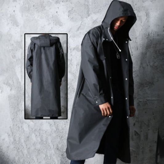 Men's Hooded Long Coat - Image 1