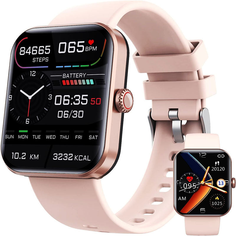 2025 Smart Health Watch with BP, ECG, HRV, SpO2 Monitoring – Waterproof Color Touch Screen