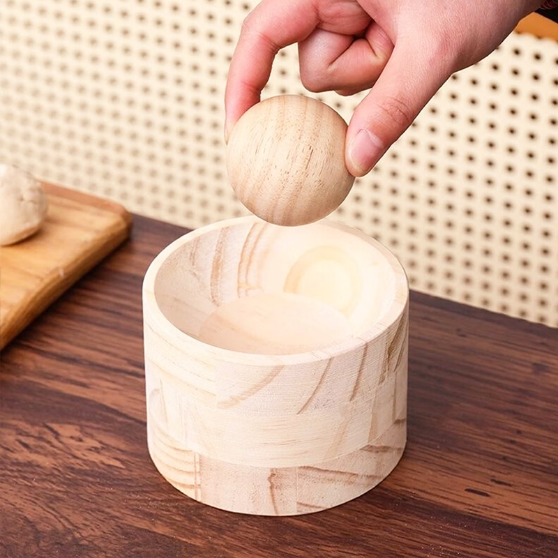Dumpling | Wooden Dough Press | Non-Stick Surface