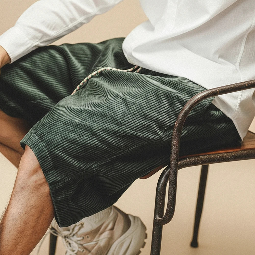 Men's Corduroy Casual Shorts
